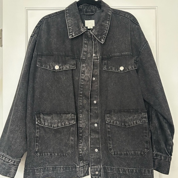 H&M Black Denim Jacket - Picture 1 of 3